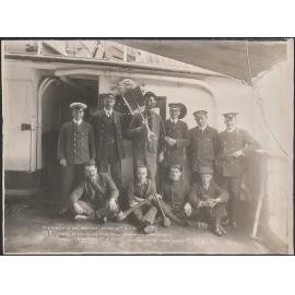 Wreck of the Waikare, group of engineers with Will Harper as Chief Stoker
