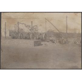 Threshing machine at Salisbury, Taieri North