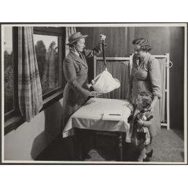 Baby being weighed during Plunket home visit