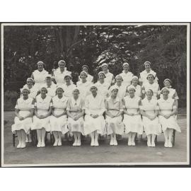 'Matron Hunt, Sisters & Trainee Staff, Truby King-Karitane Hospital, Auckland'