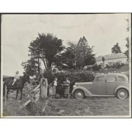 Plunket nurse visiting family in rural area