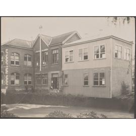 Dental School after flood, showing part undermined
