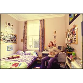 Student in room
