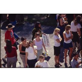 Students in front of Union Building
