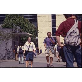 Students on university campus