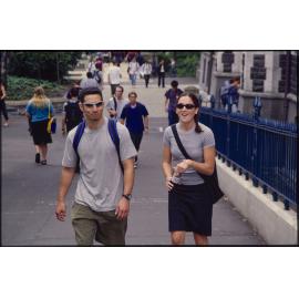 Students on university campus
