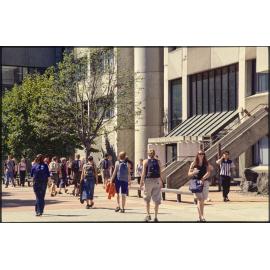 Students outside the Hocken Building