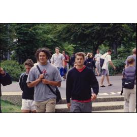 Students on university campus