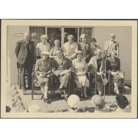 Group of people outside Marchwiel Plunket Rooms in Timaru