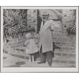 'Sir Truby King outside the Karitane Hospital, Melrose, Wellington'
