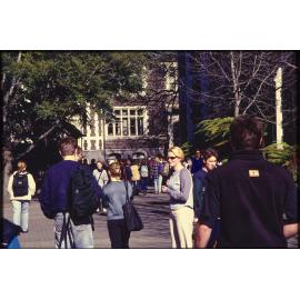 People in University Quadrangle