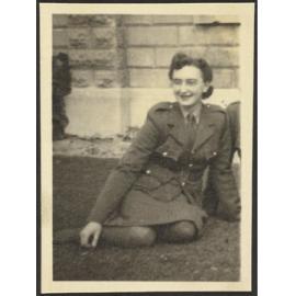 Ruth Dallas in uniform during World War II
