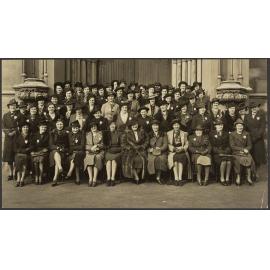 Members of the Women's Division of Federated Farmers in front of First Church, Dunedin