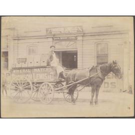 Driver with horse and wagon in front of Thomson, Lewis & Co. premises