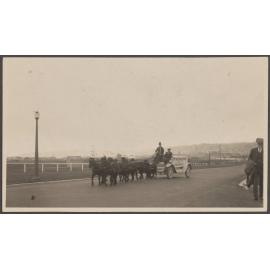 Thomsons Lemonade pony-drawn wagon wagon on Anzac Avenue