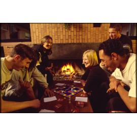 University College students playing Pictionary