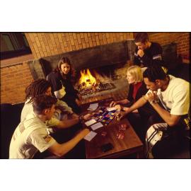 University College students playing Pictionary