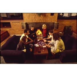 University College students playing Pictionary