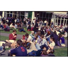 Students on Union Lawn