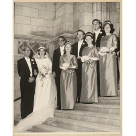 Bridal party for the wedding of Elizabeth Walsh and Murray Hanan