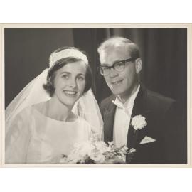 Elizabeth and Murray Hanan on their wedding day
