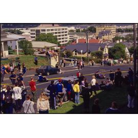Luge racing on Clyde Street