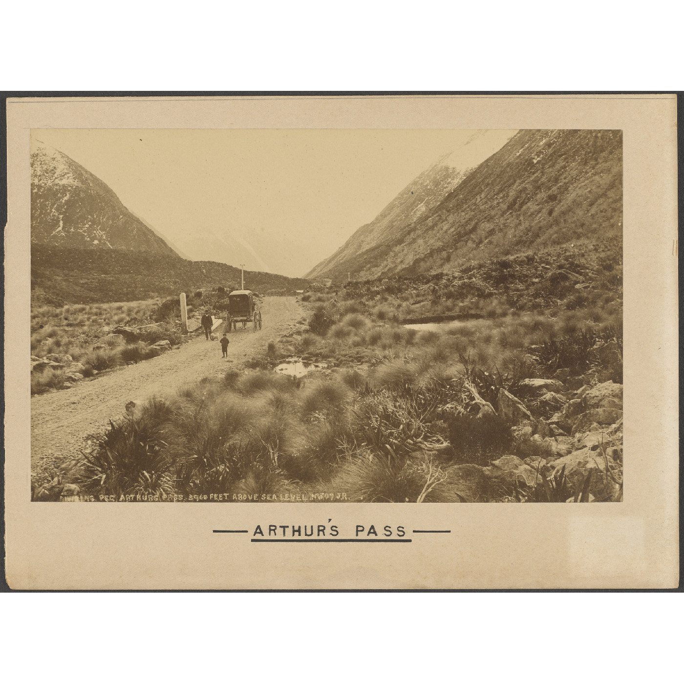 Dividing peg, Arthur's Pass 3960 feet above sea level