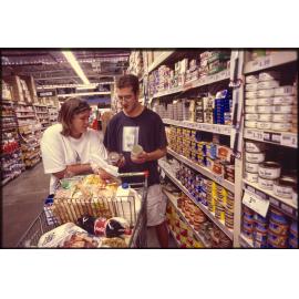Students in Big Fresh supermarket, Dunedin