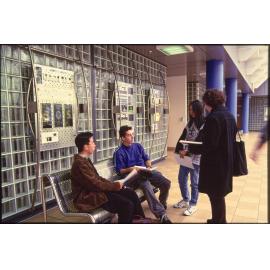Students in Commerce Building, University of Otago
