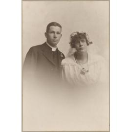 William and Ina Slade wedding portrait
