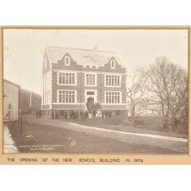 The opening of the new school building in 1909