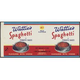 "Wattie's Spaghetti In Tomato Sauce Flavoured With Cheese"