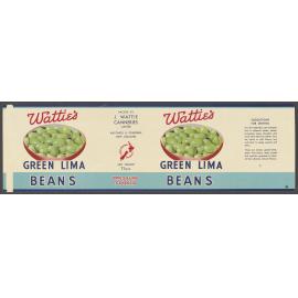 "Wattie's Green Lima Beans"