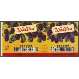 "Wattie's Dessert Boysenberries Preserved In Syrup"