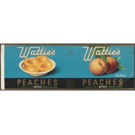 "Wattie's Peaches Clingstone Halves Preserved In Syrup"