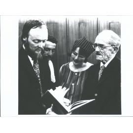 Museum Staff: Linden Cowell, Foss & Helen Leach, H.D. Skinner