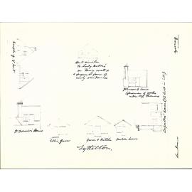 Lyttleton, sketches of early houses