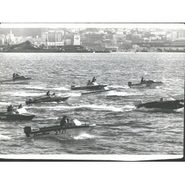 Speed boats on Otago Harbour