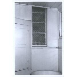 Bathroom in lean to. Window, that show to right of porch in photo copied from Album 75/6
