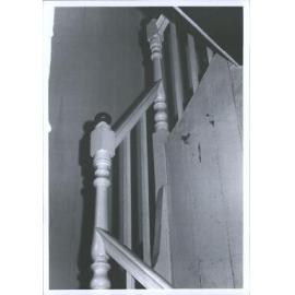 One of the pair of interior stairs