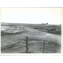 4-lane road access to SE - Wharf, Roberts St coming in on left - at right is site of new marshalling yards