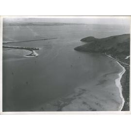 Taiaroa Heads, showing Mole and Aramoana Extension