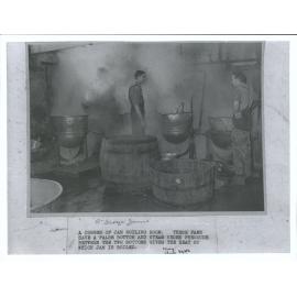 A corner of jam boiling room