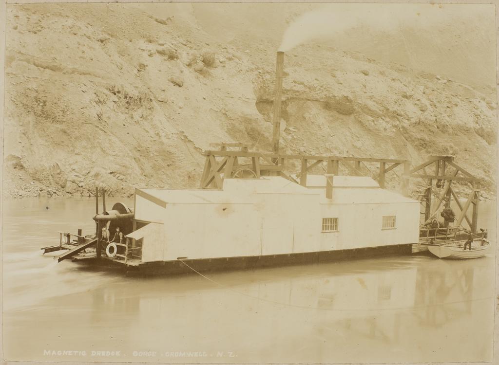 McEachen photograph album of gold mining dredges - P1991-006