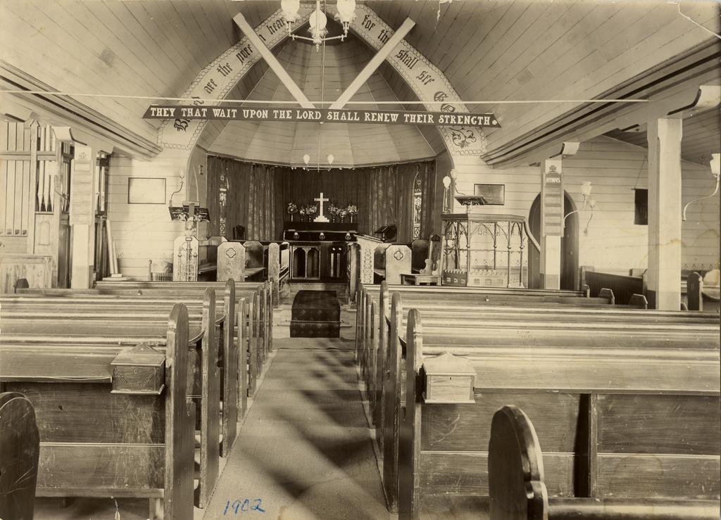 Interior of St Mary's Church, Mornington, Dunedin