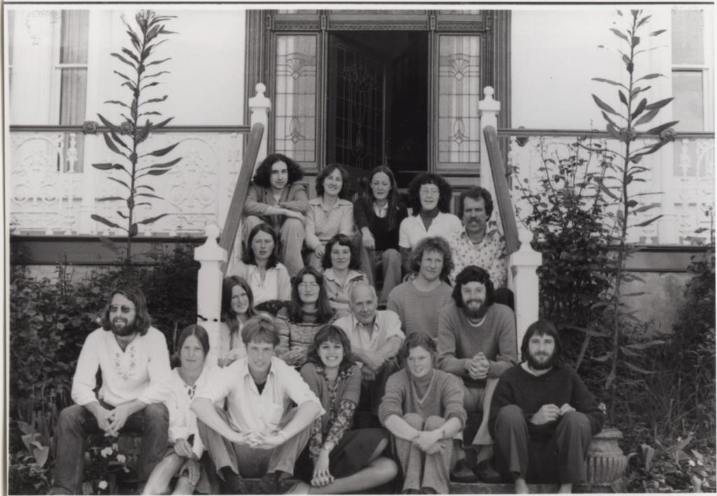 Professor Geoff Baylis with botany students