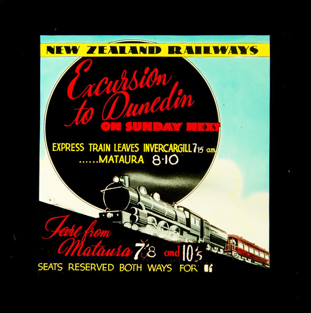 New Zealand Railways excursion to Dunedin