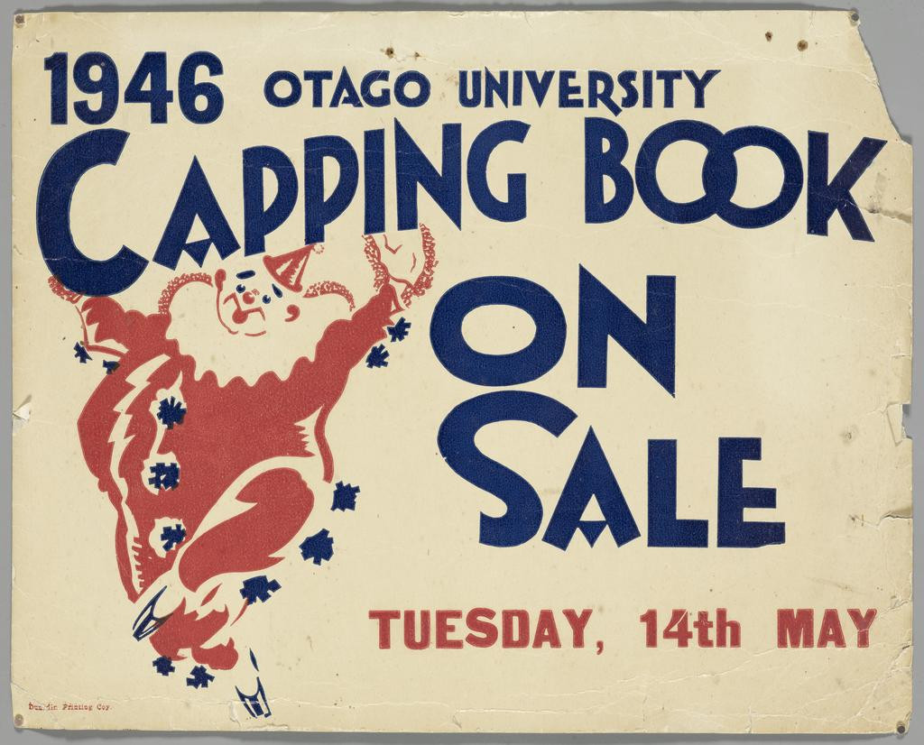 "1946 Otago University Capping Book On Sale Tuesday, 14th May"
