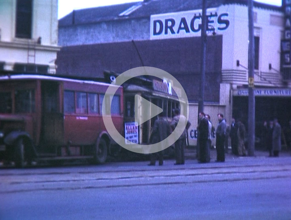 Scene of tram accident, Princes Street South