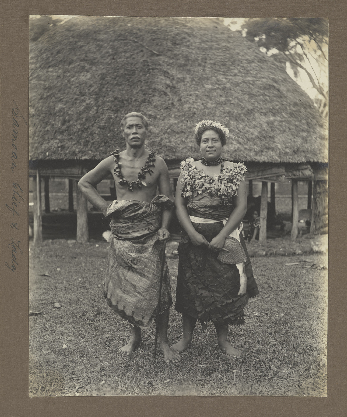 Samoan chief and lady